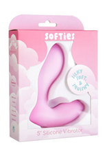 BMS Factory Softies - 5" Silicone Vibrator - Pink