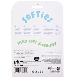 BMS Factory Softies - 5" Silicone Vibrator - Blue