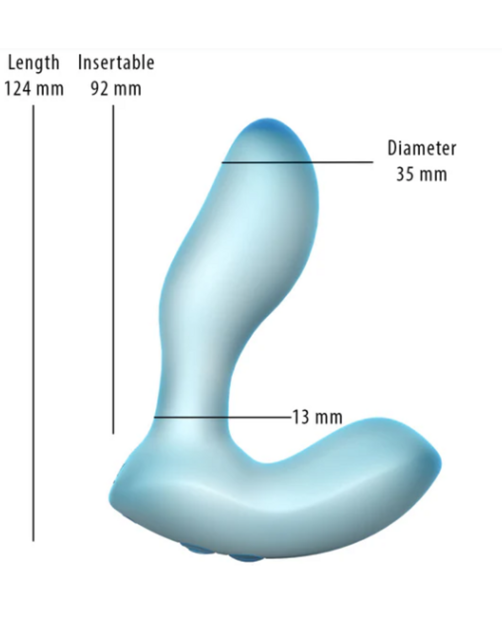 BMS Factory Softies - 5" Silicone Vibrator - Blue