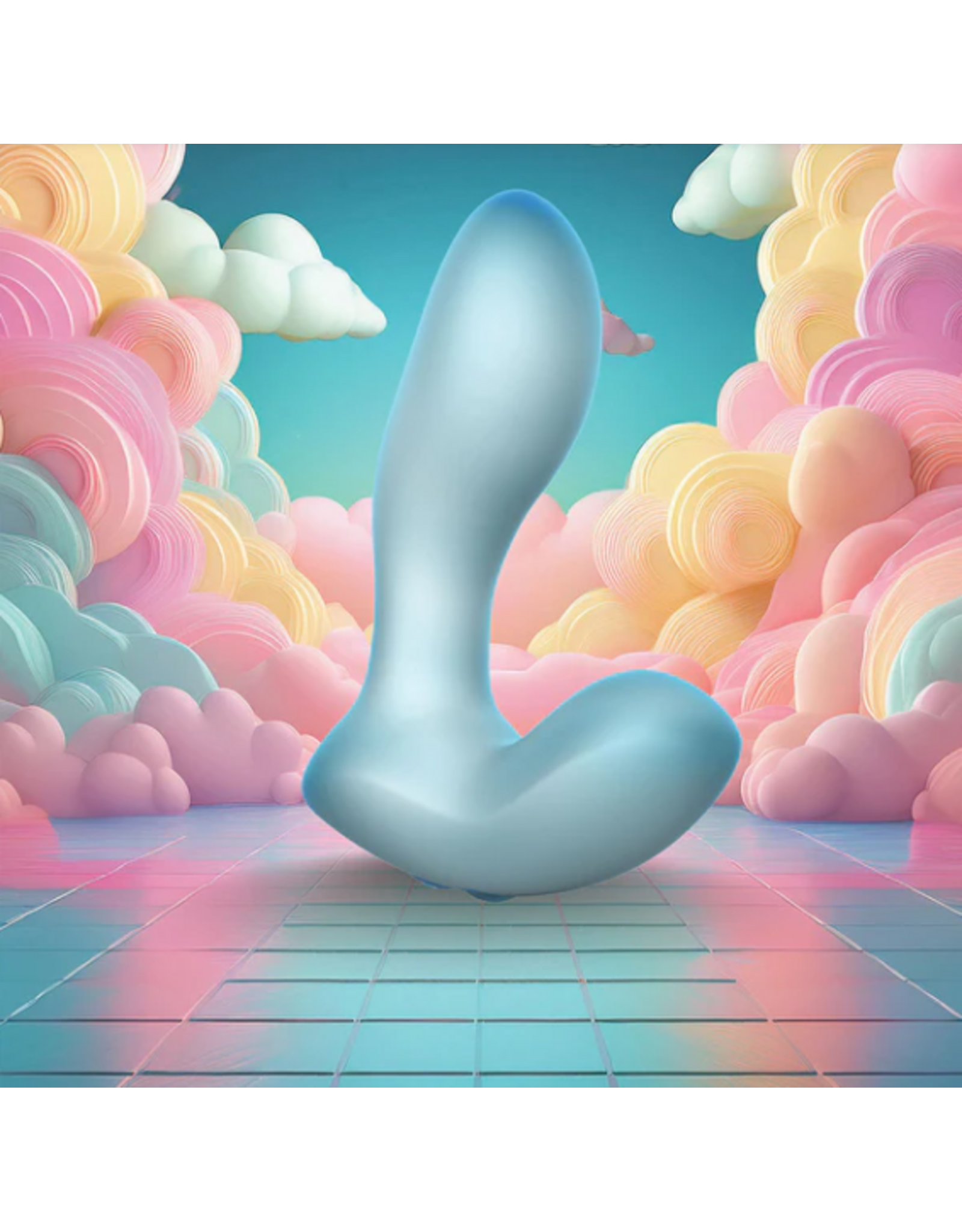 BMS Factory Softies - 5" Silicone Vibrator - Blue