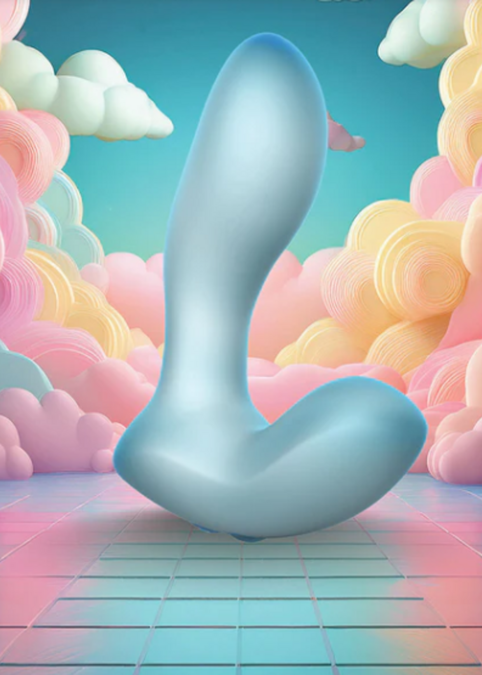 BMS Factory Softies - 5" Silicone Vibrator - Blue