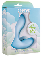 BMS Factory Softies - 5" Silicone Vibrator - Blue
