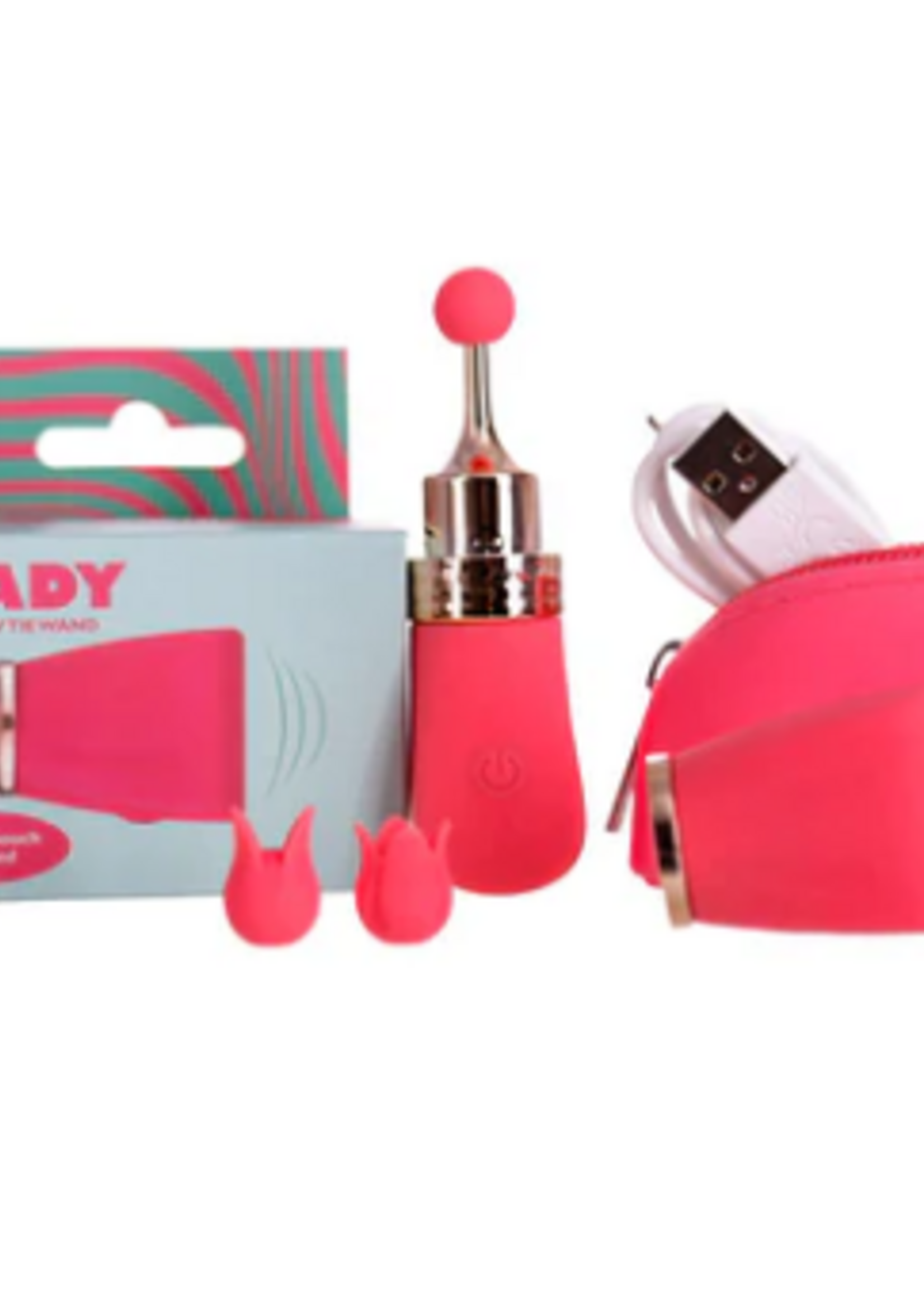 BMS Factory M'Lady - Pinpoint Bowtie Wand (Coral)