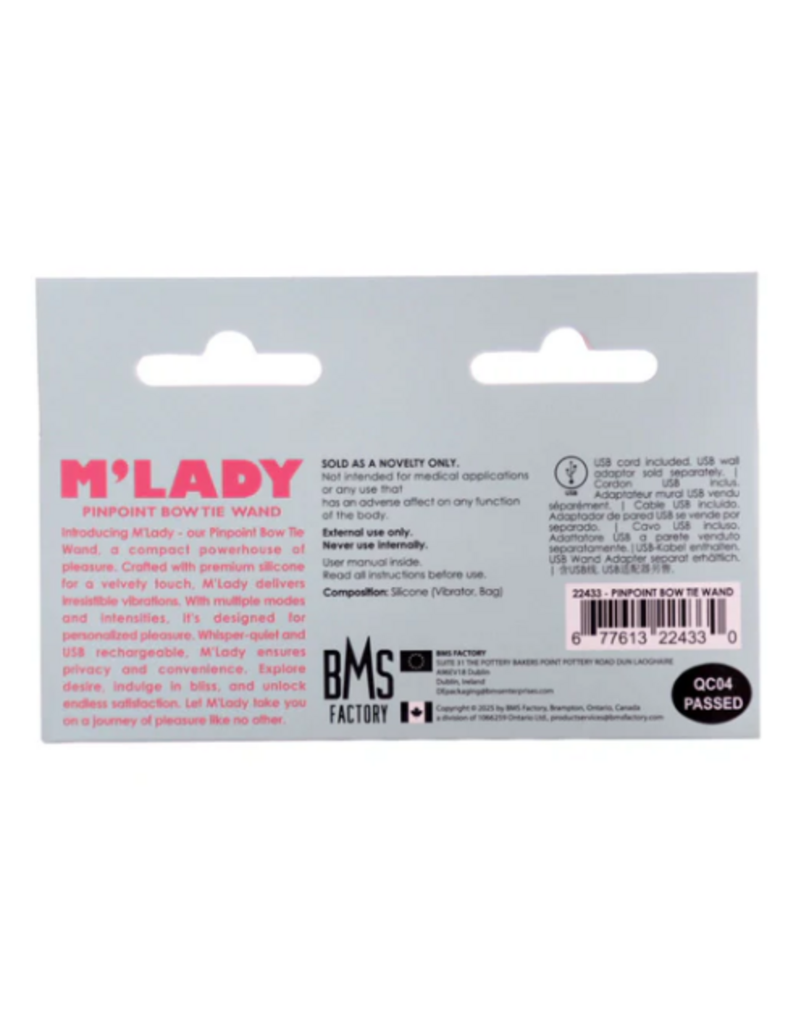 BMS Factory M'Lady - Pinpoint Bowtie Wand (Coral)