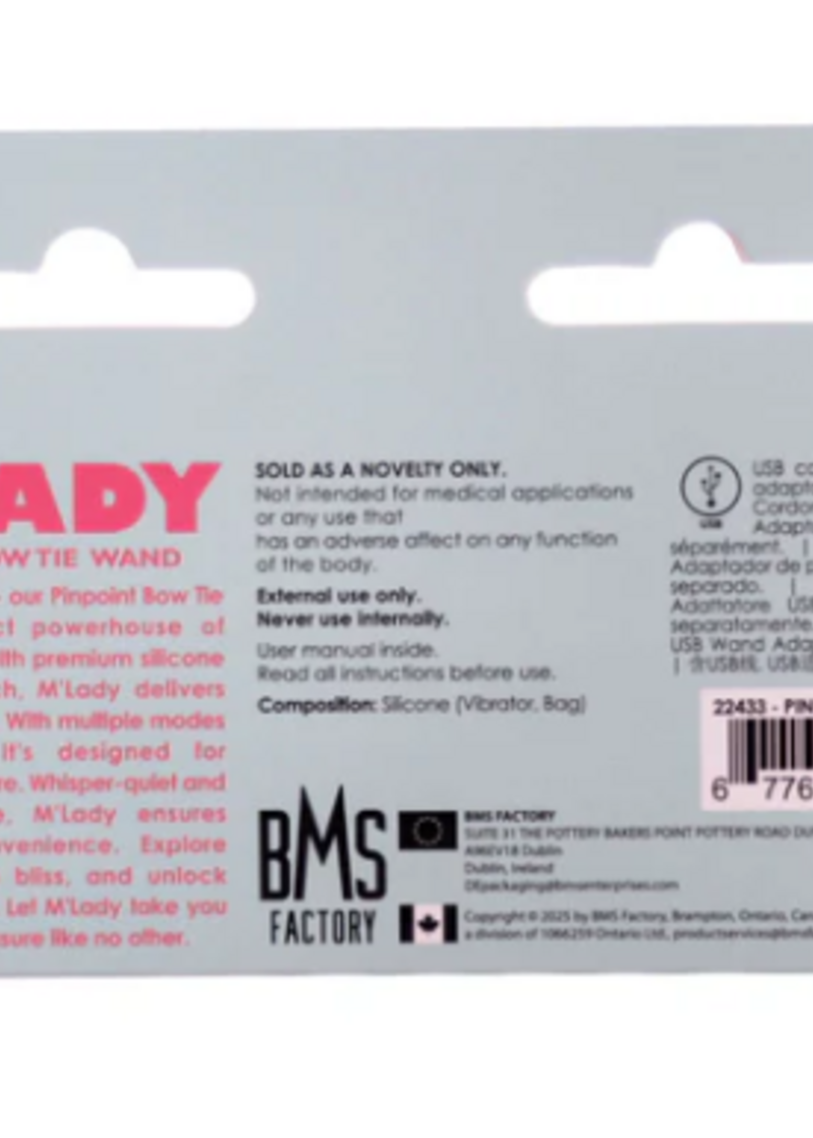 BMS Factory M'Lady - Pinpoint Bowtie Wand (Coral)