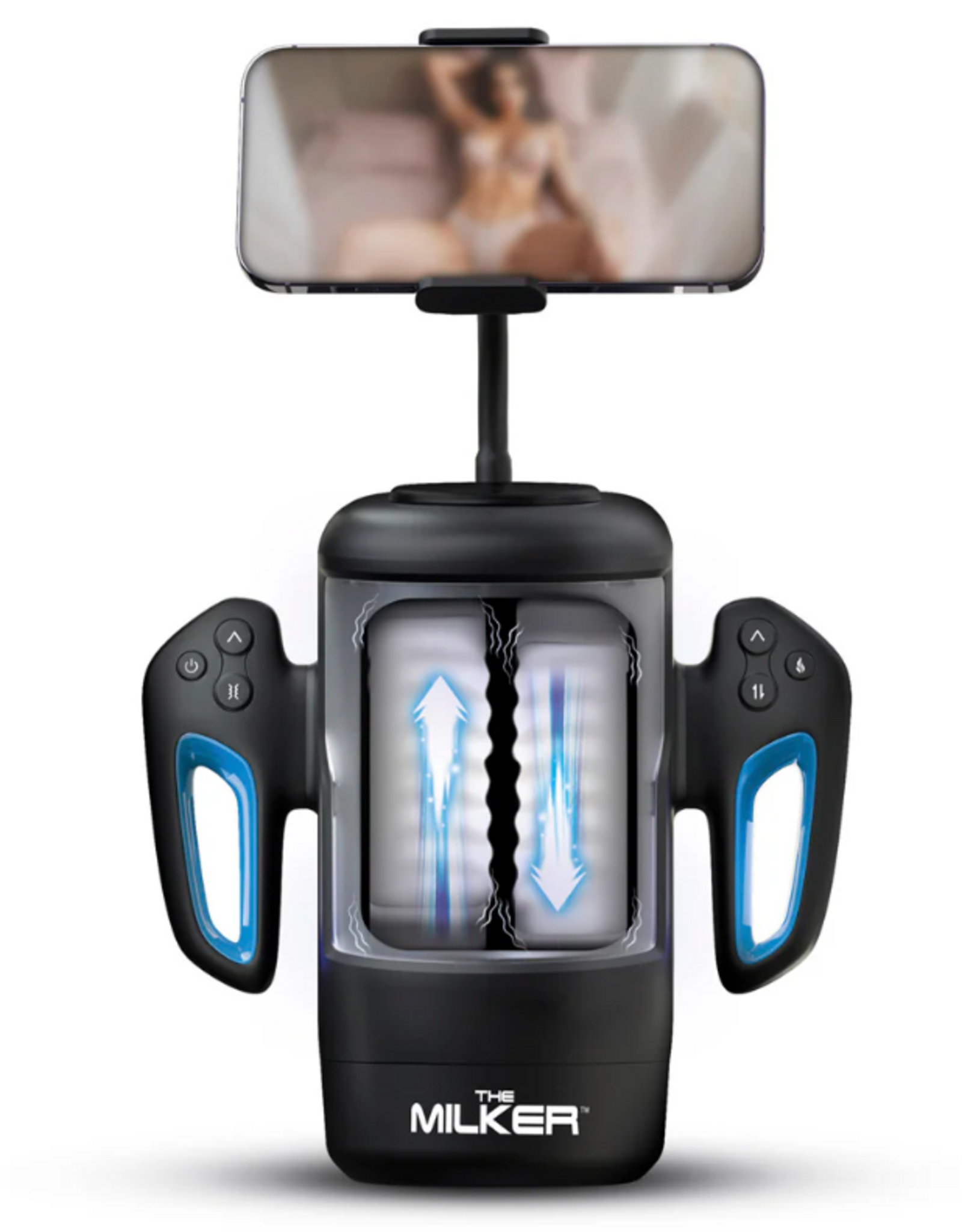 XR Brands Cyber Milker Stroking & Vibrating Masturbator