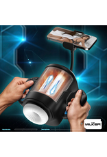 XR Brands Cyber Milker Stroking & Vibrating Masturbator