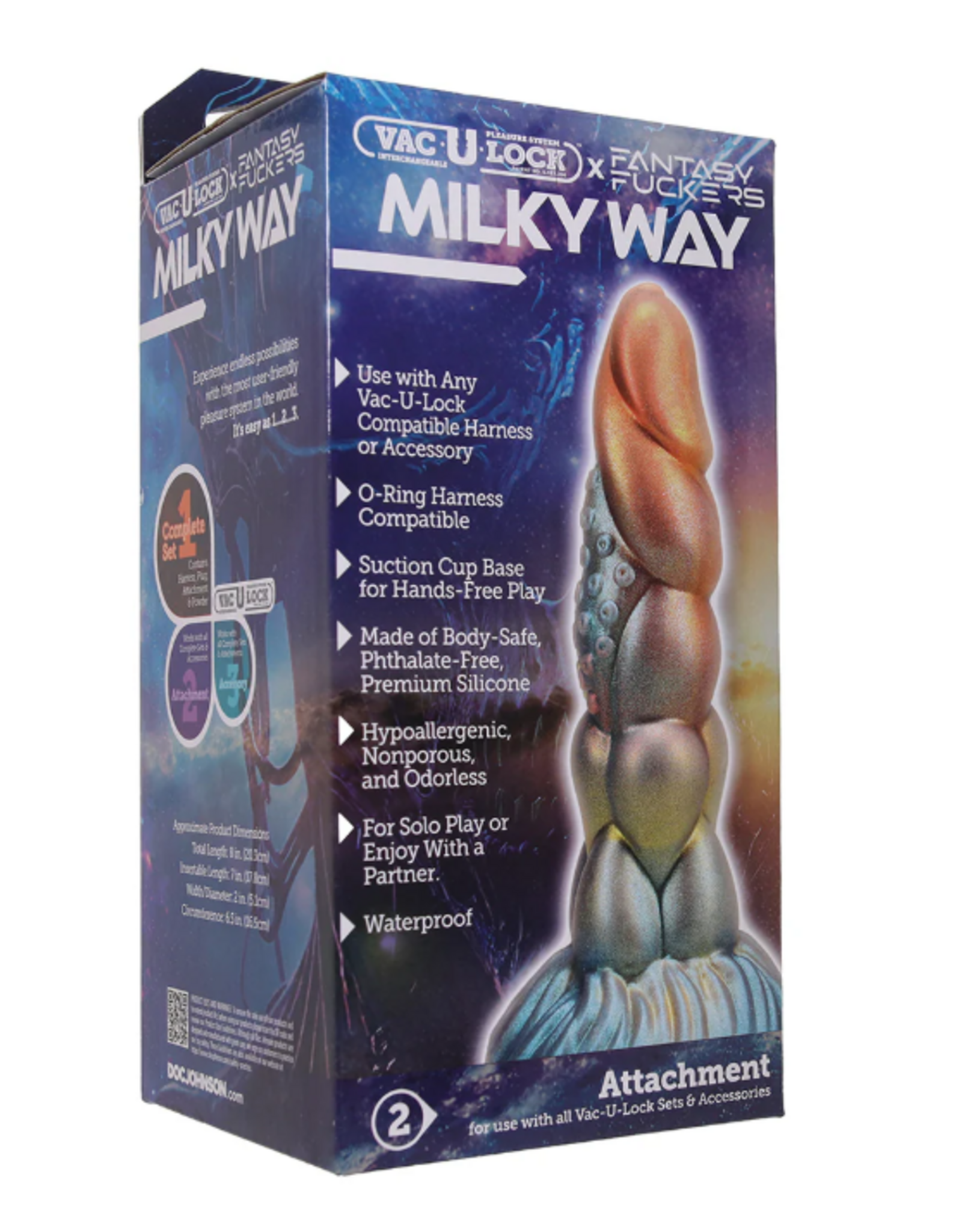 Doc Johnson Vac-U-lock x Fantasy Fuckers - Milky Way