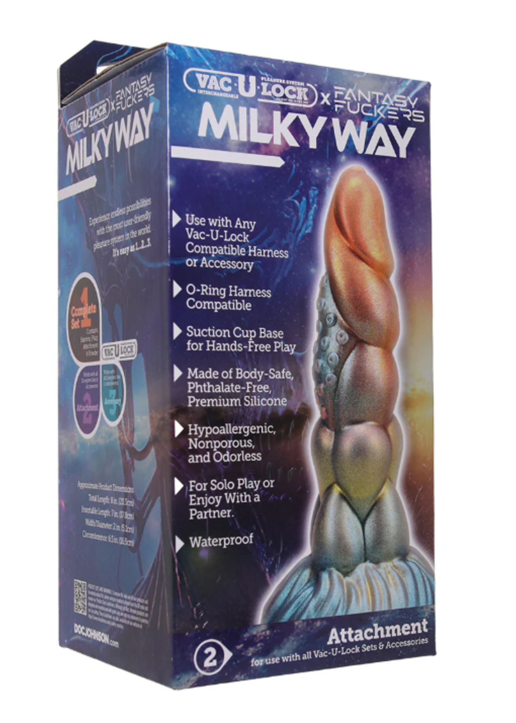 Doc Johnson Vac-U-lock x Fantasy Fuckers - Milky Way