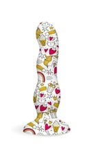 Icon Brands Collage - Cupcakes and Unicorn - Curvy Silicone Dildo