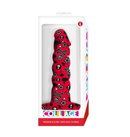 Icon Brands Collage - Goth Girl - Twisted Silicone Dildo