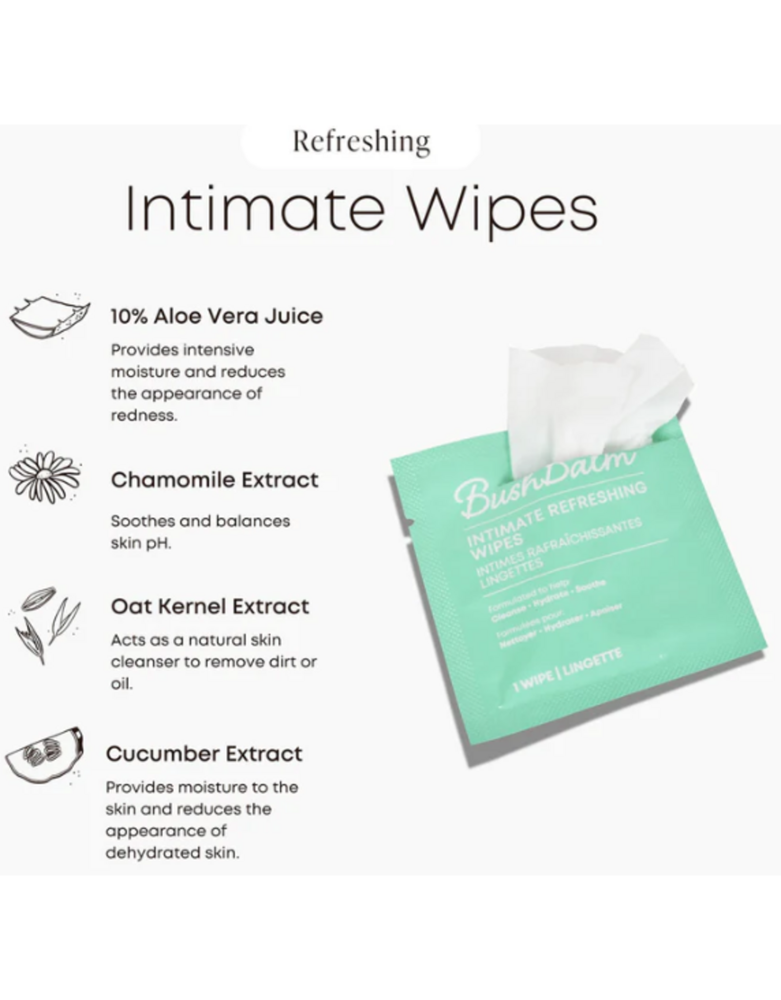 Bush Balm Bush Balm Intimate Refreshing Wipes 15-Pack