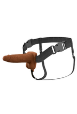 Pipedream Fantasy Xtension 6" Vibrating Hollow Strap On | Dark