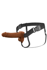 Pipedream Fantasy Xtension 7" Vibrating Hollow Strap On | Dark