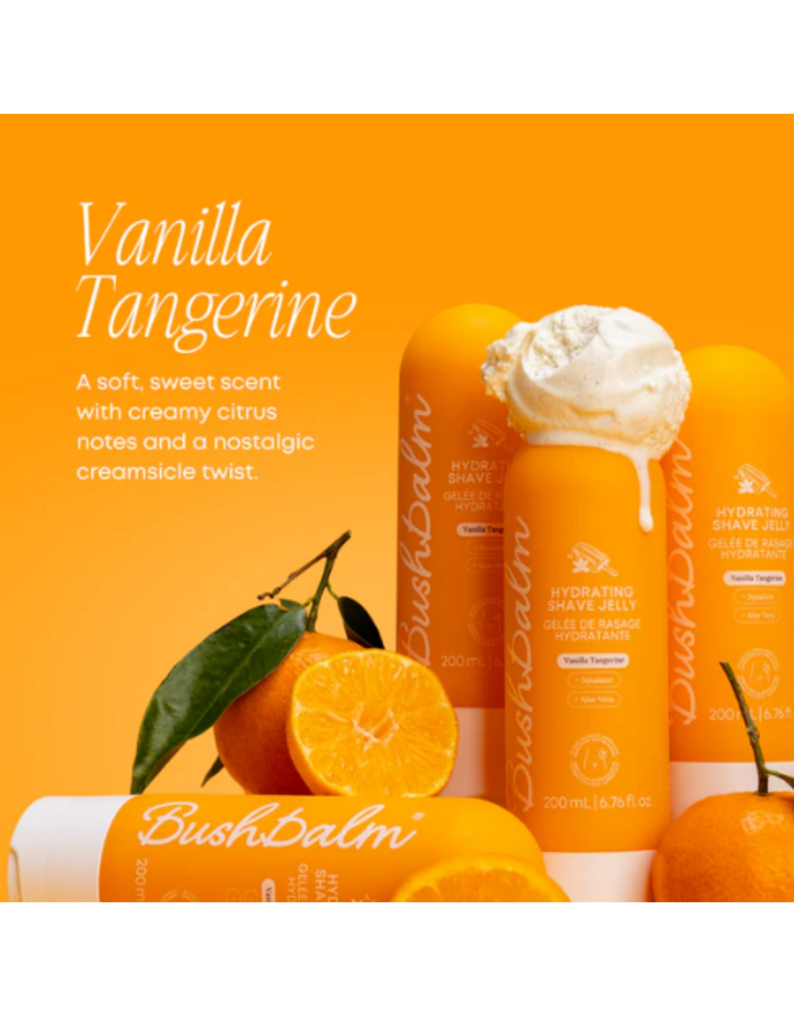 Bush Balm Bush Balm - Hydrating Shave Jelly - Vanilla Tangerine