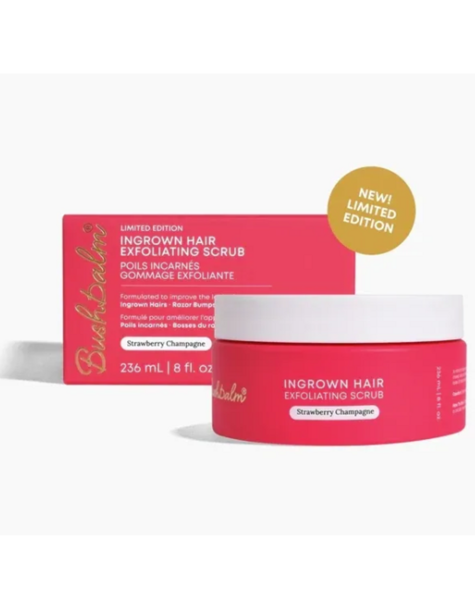 Bush Balm Bush Balm - Ingrown Hair Exfoliating Scrub - Strawberry Champagne