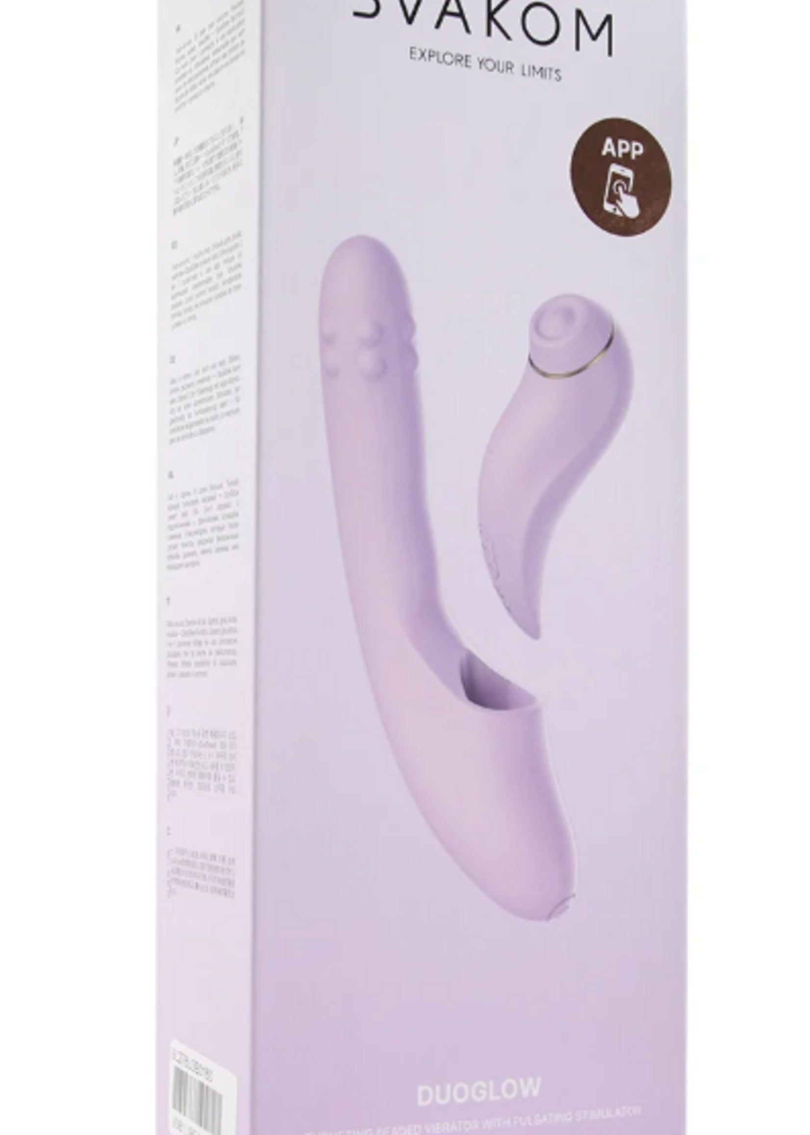 Duoglow thrusting beaded vibe with pulsing stimulator