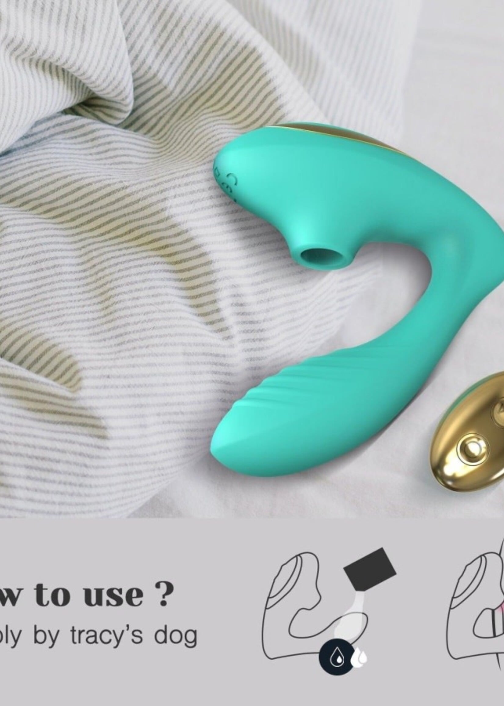 Tracy's Dog Tracy's Dog - OG Clitoral Sucking Vibrator Pro 2 - Teal