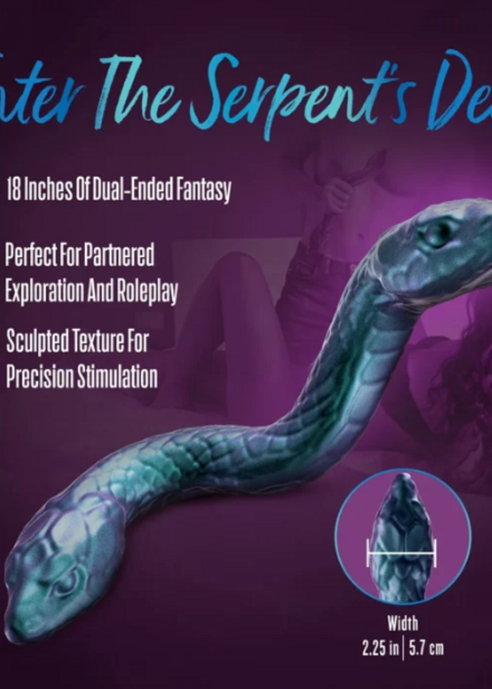 Blush Novelties Temptasia - Twin Python Double Dildo