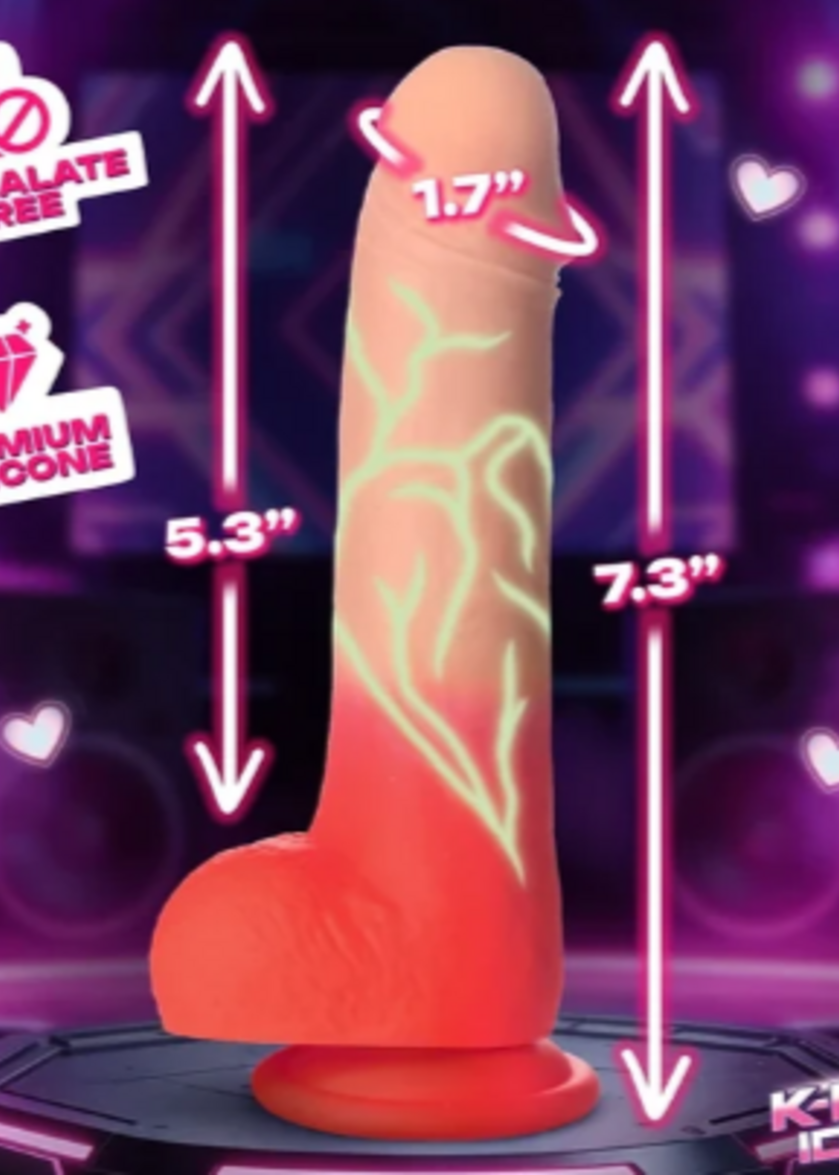 XR Brands Zayen Silicone Dildo
