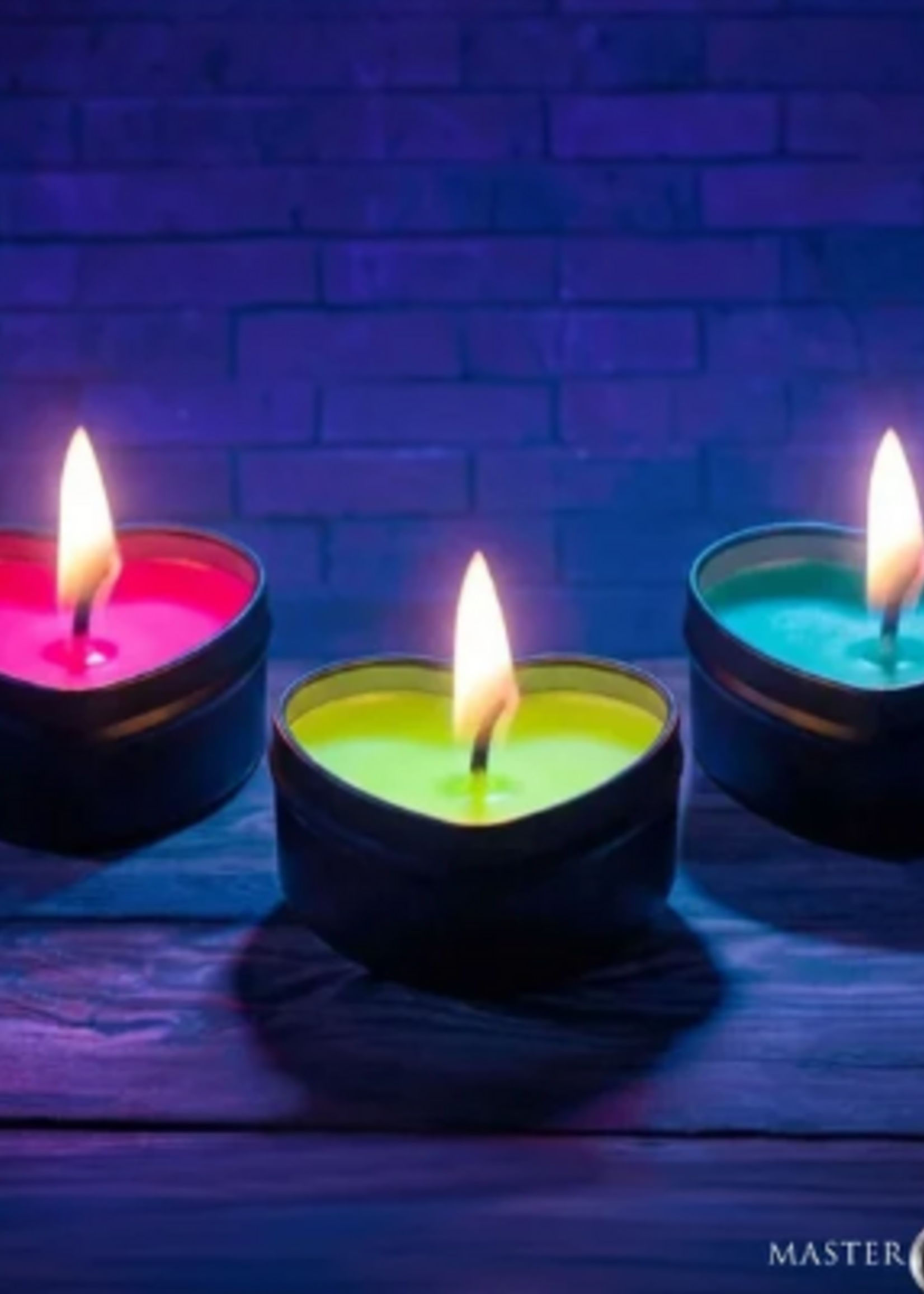 Burning Heart Blacklight Candles
