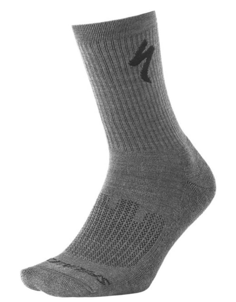 Specialized Specialized Merino Mid Weight Tall Sock Charcoal