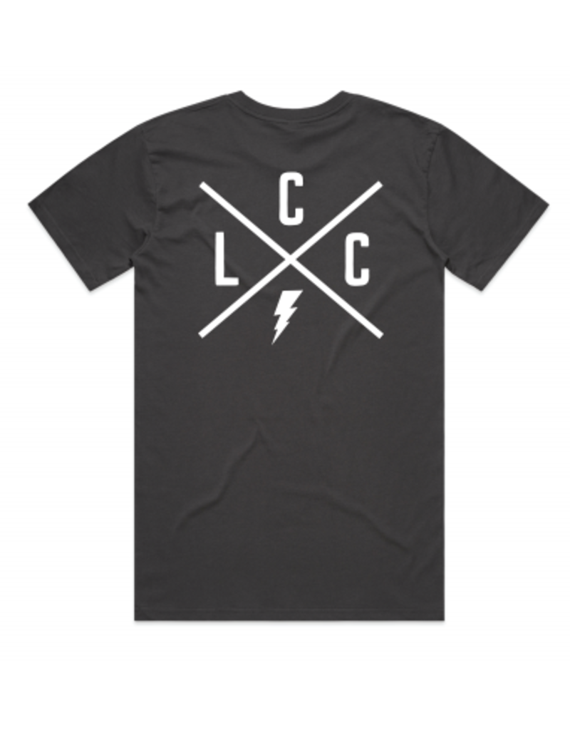 Local Cycle Co Local Cycle Co Tee Lightning Charcoal