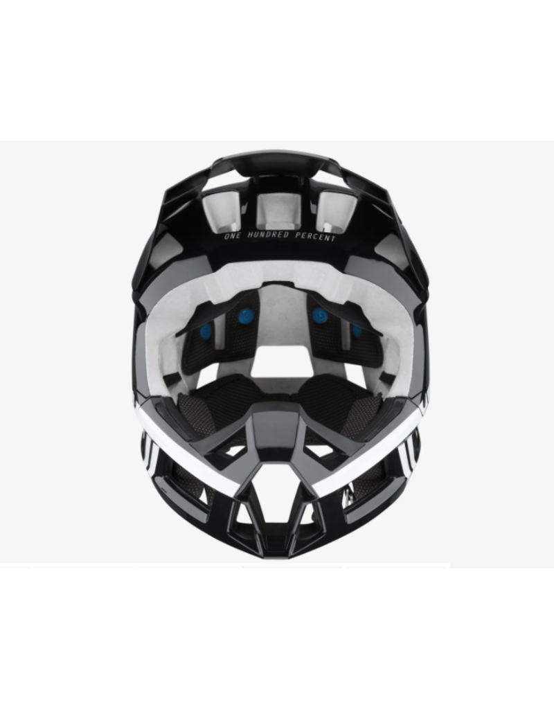 100% 100% Helmet Trajecta Black/White