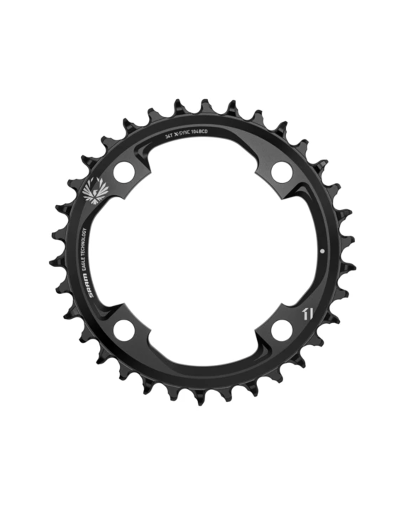 Sram Sram Chainring 34T 104 BCD X-Sync 2 Black 12 Speed