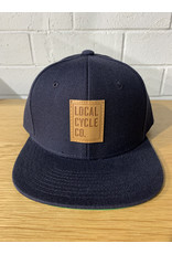 Local Cycle Co Local Cycle Co Leather Patch Snap Back Navy