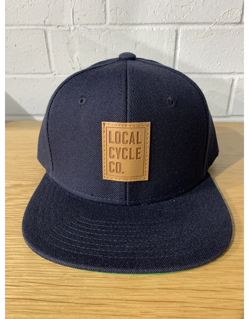 Local Cycle Co Local Cycle Co Leather Patch Snap Back Navy