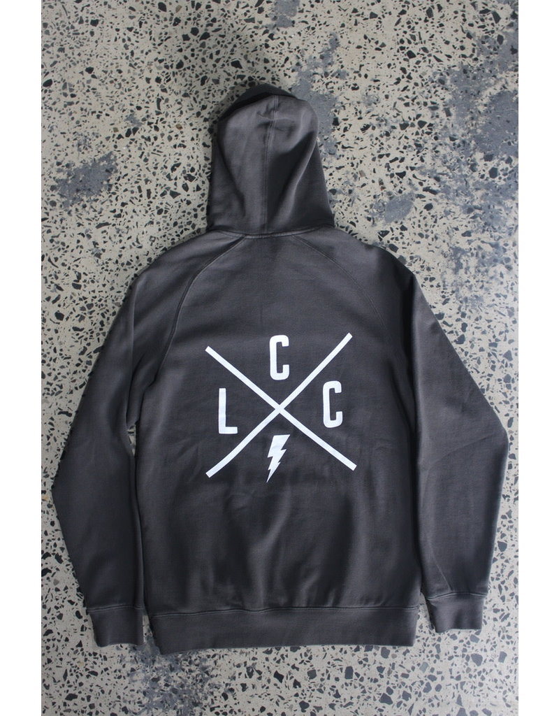 Local Cycle Co Local Cycle Co Lightning Hoodie Washed Black