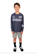 Huck The World Huck The World Checkers L/S Jersey Youth Slate