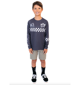 Huck The World Huck The World Checkers L/S Jersey Youth Slate