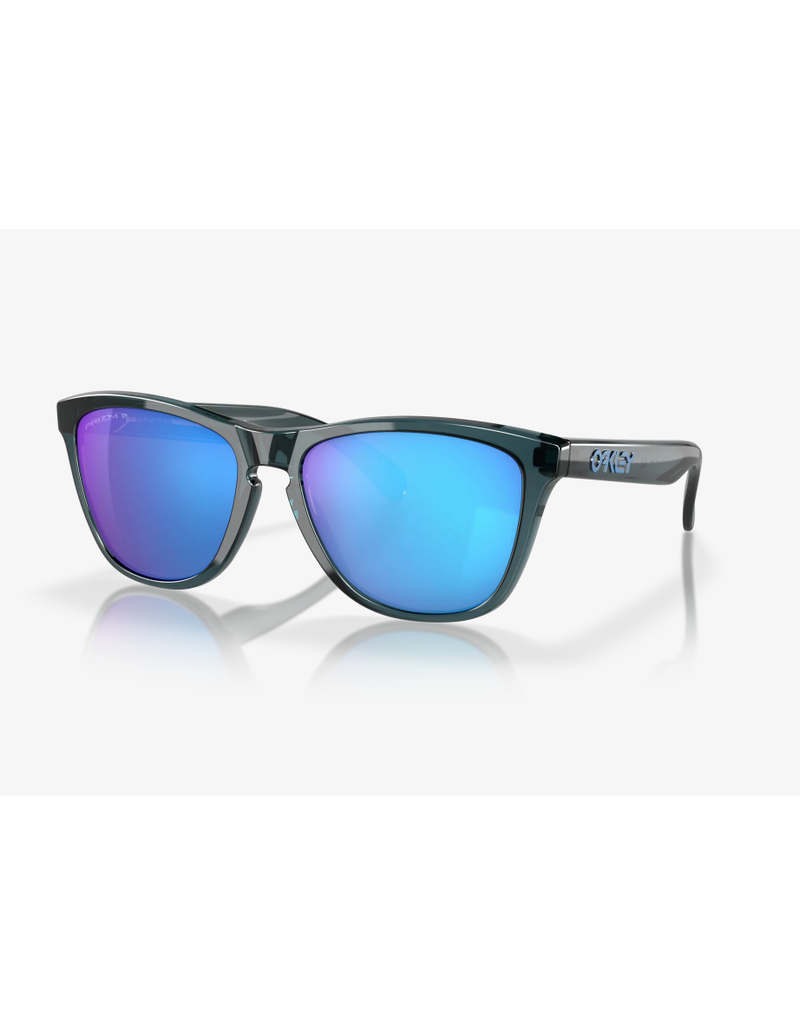Oakley Oakley Sunglasses Frogskins Crystal Black / Prizm Sapphire Irid Polarized Lens