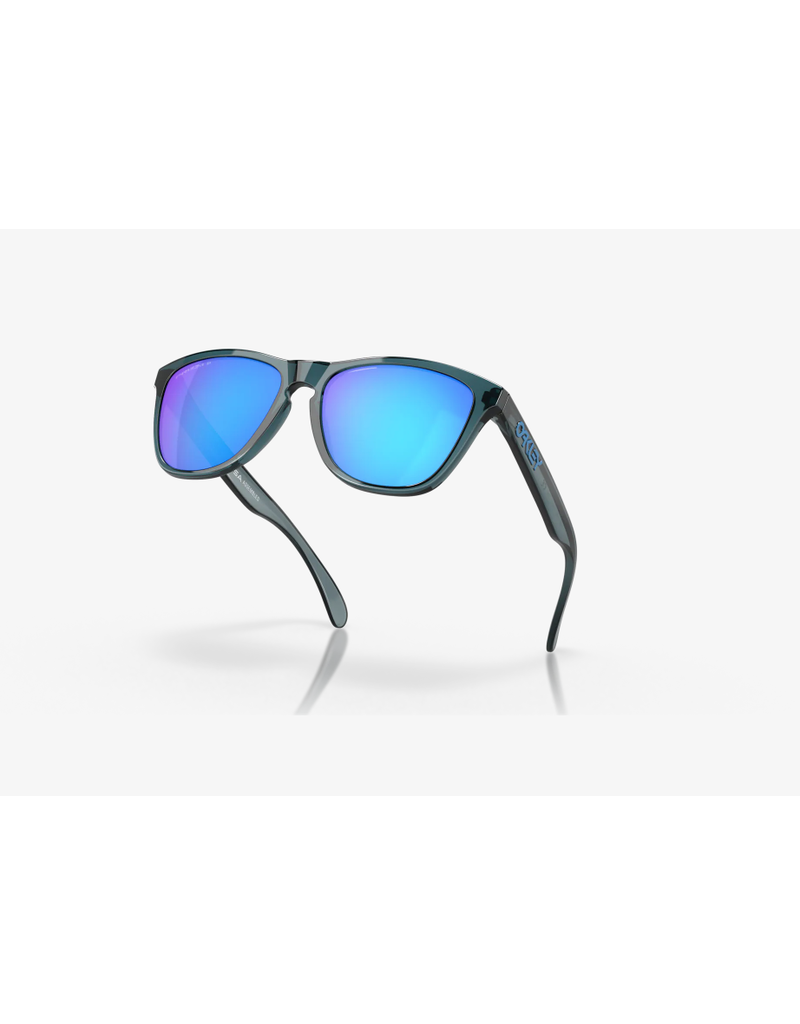 Oakley Sunglasses Frogskins Crystal Black / Prizm Sapphire Irid Polarized  Lens - Local Cycle Co