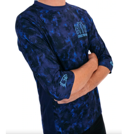 Huck The World Huck The World Ocean  3/4 Sleeve Jersey Blue