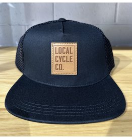 Local Cycle Co Local Cycle Co Leather Patch Trucker Black