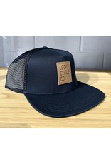 Local Cycle Co Local Cycle Co Leather Patch Trucker Black