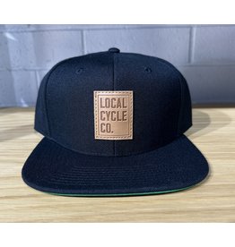 Local Cycle Co Local Cycle Co Leather Patch Snap Back Black