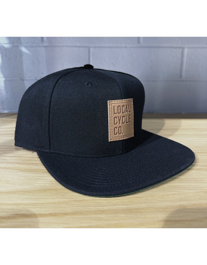 Local Cycle Co Local Cycle Co Leather Patch Snap Back Black