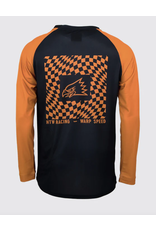 Huck The World Huck The World Warped Checkers LS Jersey Blk/Gold