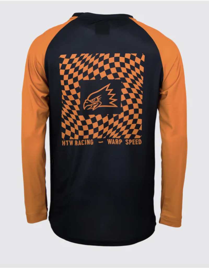 Huck The World Huck The World Warped Checkers LS Jersey Blk/Gold
