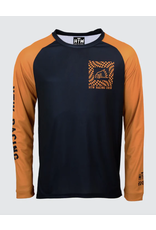 Huck The World Huck The World Warped Checkers LS Jersey Blk/Gold