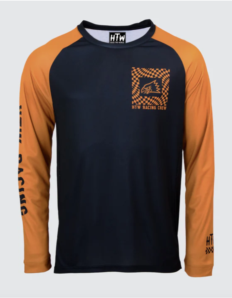 Huck The World Huck The World Warped Checkers LS Jersey Blk/Gold