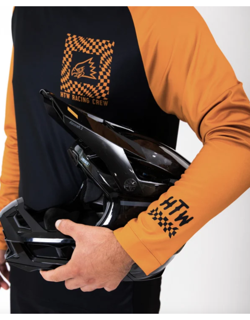 Huck The World Huck The World Warped Checkers LS Jersey Blk/Gold