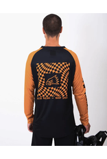 Huck The World Huck The World Warped Checkers LS Jersey Blk/Gold