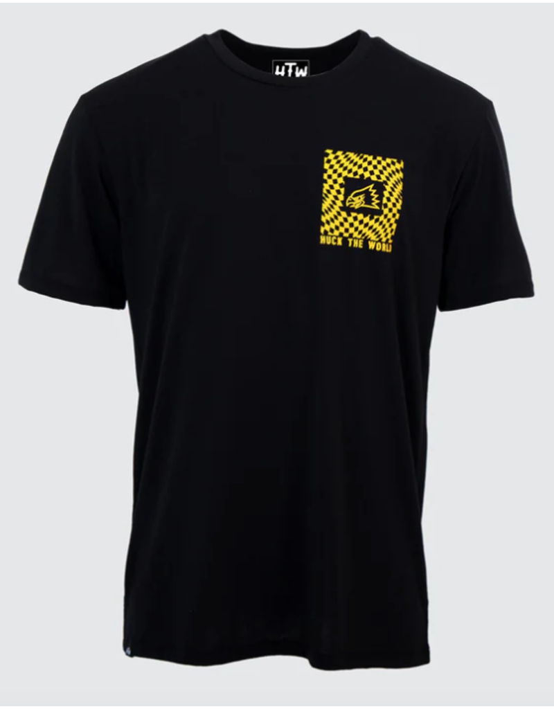 Huck The World Huck The World Checkers Tech Tee Black