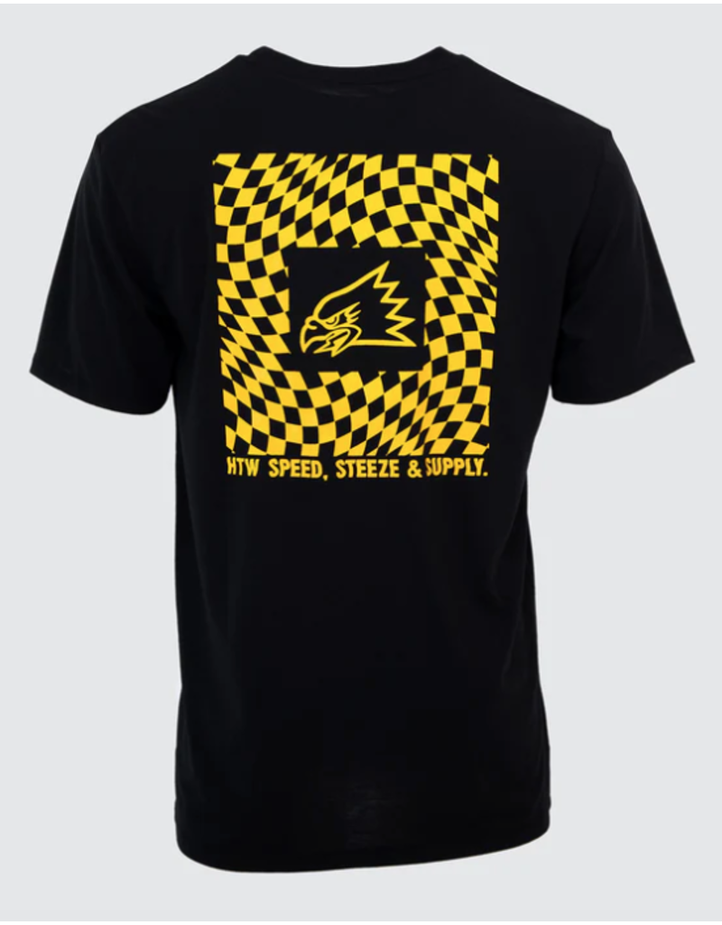 Huck The World Huck The World Checkers Tech Tee Black