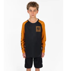 Huck The World Huck The World Warp Checkers Youth LS Jersey Blk/Gold